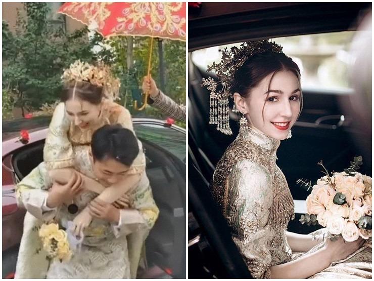 Chú rể may mắn: Cô dâu ngoại quốc đẹp như búp bê, chấp nhận hôn lễ không có cha mẹ-1