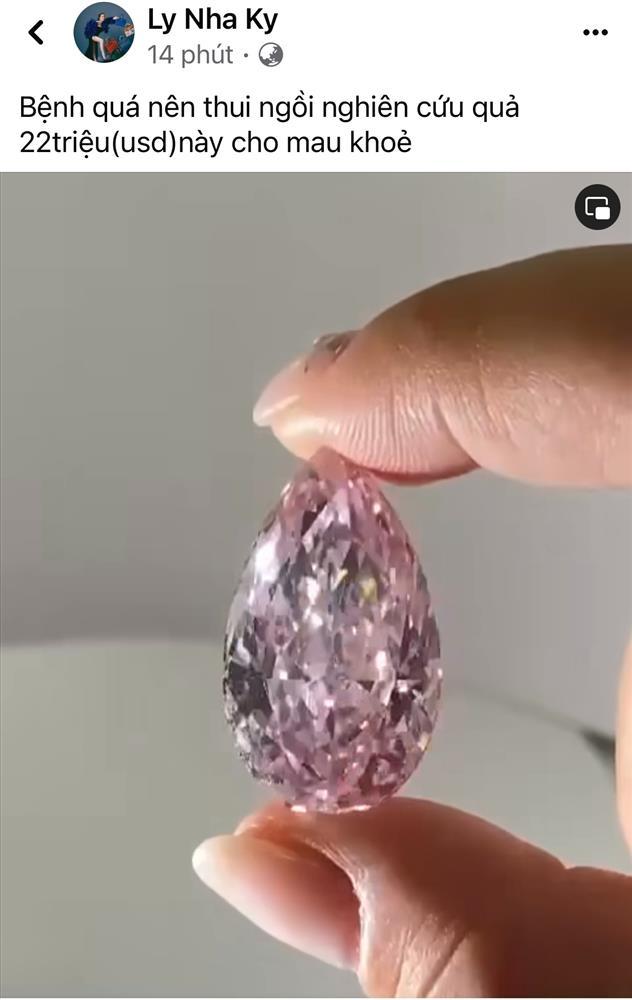 Lý Nhã Kỳ lại khiến dân tình xuýt xoa với viên kim cương tím 22 triệu USD-1