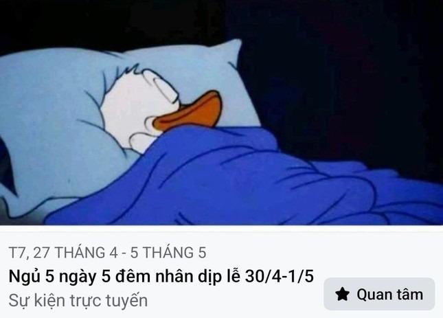 Hài hước trào lưu ngủ 5 ngày 5 đêm nhân dịp lễ 30/4-1/5-1