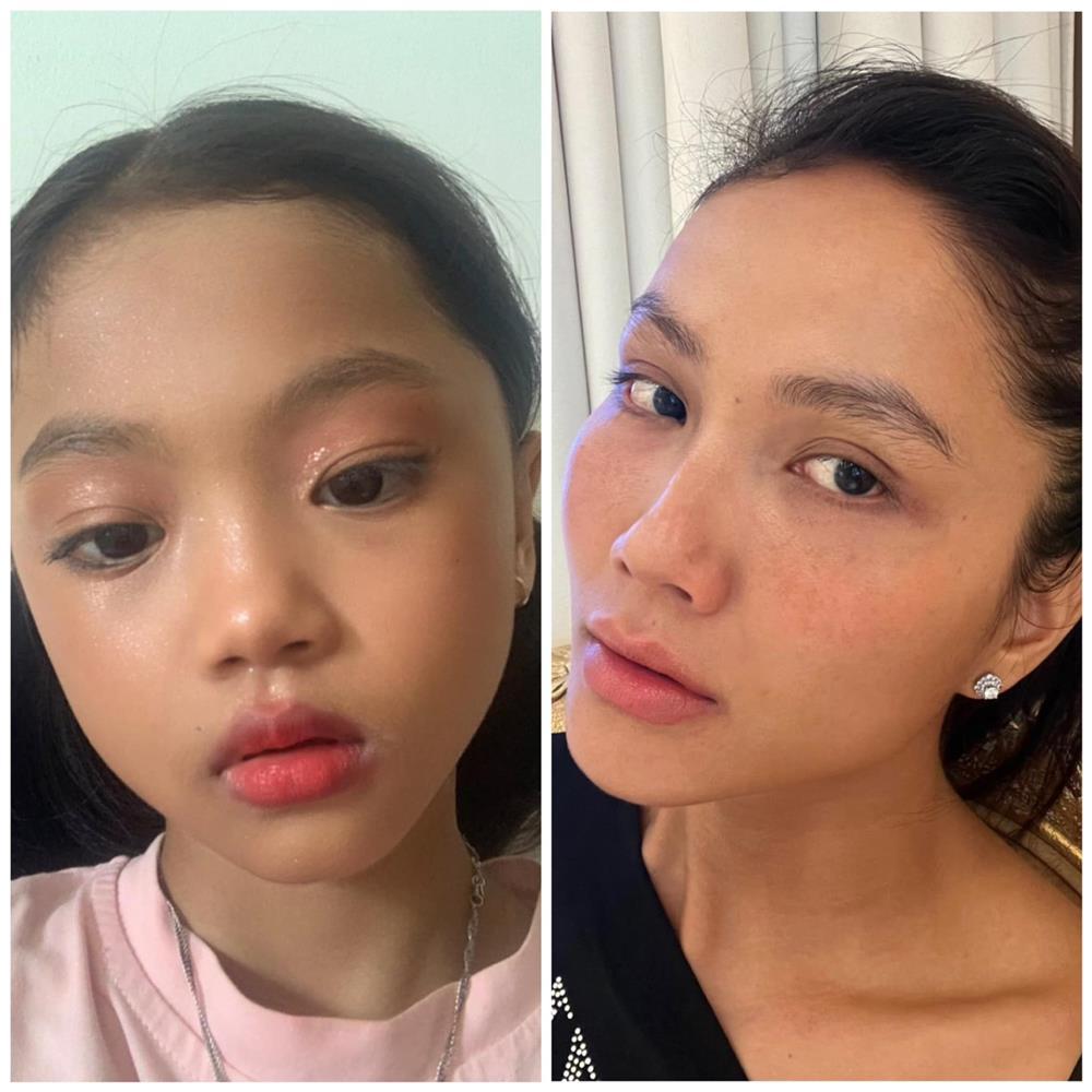 Còn nhỏ tuổi, con gái Hhen Niê đã tự make up điêu luyện, sở hữu nhiều tố chất trở thành Hoa hậu như mẹ-1