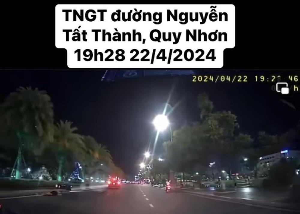 Xác minh ô tô tông xe máy rồi bỏ chạy ở Bình Định-1
