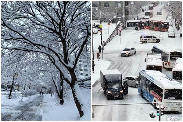 Thủ đô Paris lung linh huyền ảo trong tuyết đầu mùa-1