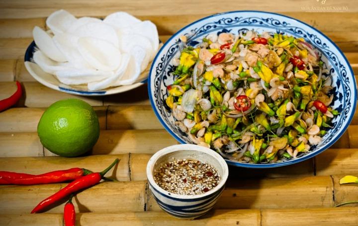 Cách làm gỏi tép bông điên điển ngon tại nhà-1