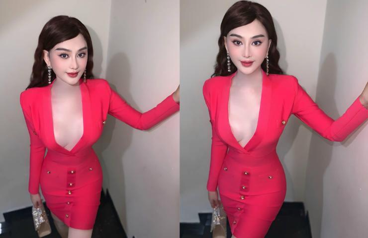 Lâm Khánh Chi, Trần Đức Bo mê mặc quần ngắn 20cm, váy xẻ sâu sau khi chi tiền tỷ dao kéo-6