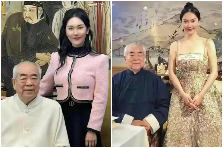 Bậc thầy thư pháp U90 yêu chiều vợ trẻ kém 50 tuổi, để người đẹp mặc áo 300 triệu đồng-1