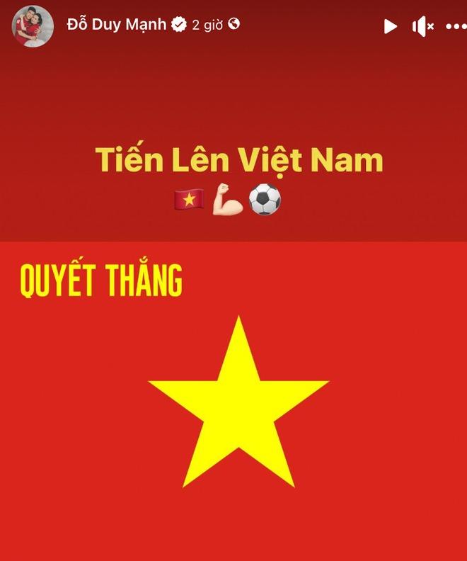 Đoàn Văn Hậu cùng Doãn Hải My thức đêm cổ vũ U23 Việt Nam, nhan sắc mẹ bầu sắp sinh gây chú ý!-3