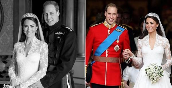 Chi tiết lạ về ảnh cưới mới đăng của William - Kate: William mặc đồ khác hôm cưới?-1