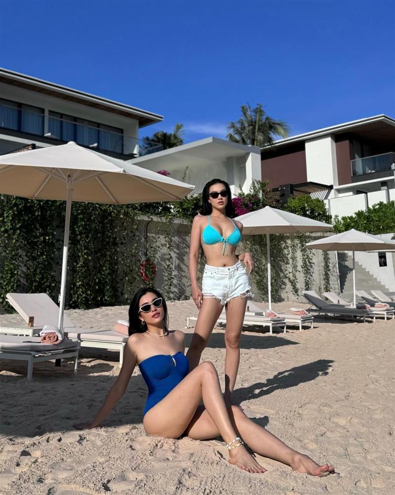 Đỗ Thị Hà, Lê Hoàng Phương khoe dáng với áo tắm trong kỳ nghỉ lễ-5