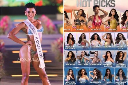 Người đẹp bị chê nam tính được dự đoán đăng quang Hoa hậu Hoàn vũ Philippines