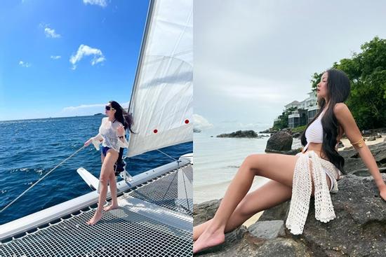 Thủy Top vẫn gợi cảm hết mức với đồ bơi dù đã U40