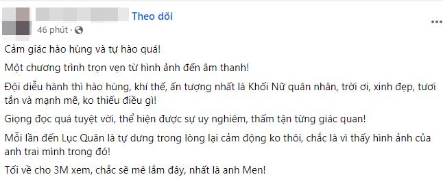 Khen hết lời, dân mạng tìm kiếm MC có giọng đọc thấm từng giác quan tại lễ diễu binh, diễu hành kỷ niệm 70 năm chiến thắng Điện Biên Phủ-4