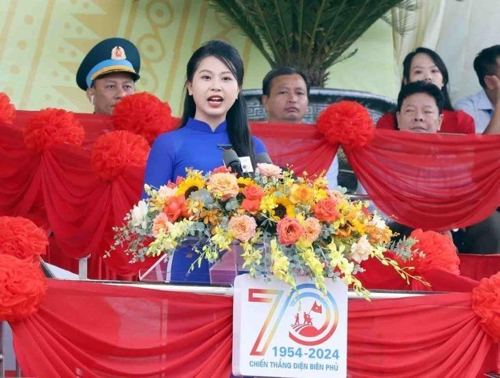 Chân dung cô gái phát biểu tại lễ kỷ niệm 70 năm chiến thắng Điện Biên Phủ-1