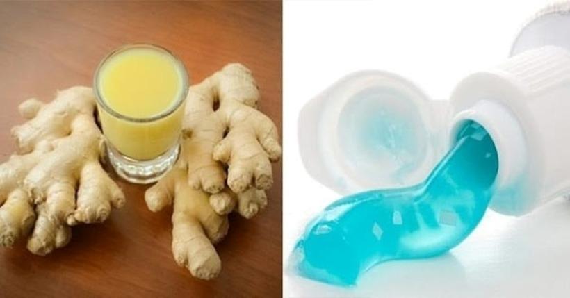 Công dụng bất ngờ khi kết hợp gừng với kem đánh răng-1