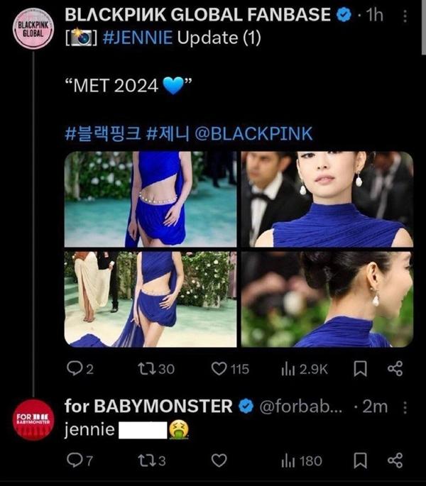 Netizen phẫn nộ, yêu cầu fan BABYMONSTER xin lỗi vì bình luận thô tục về Jennie-1