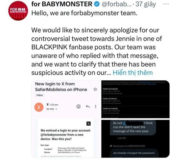 Netizen yêu cầu fan BABYMONSTER xin lỗi Jennie