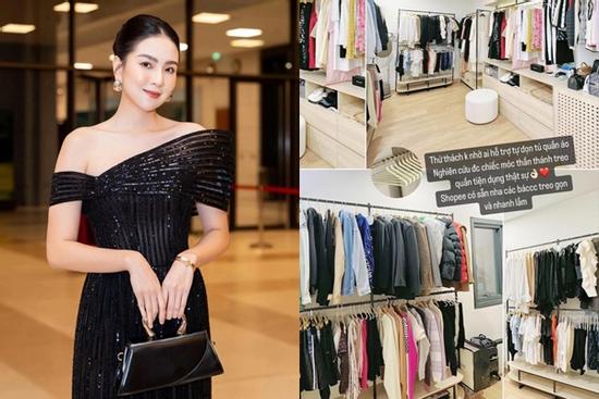 MC Mai Ngọc lần đầu khoe phòng riêng, 'flex' tủ quần áo siêu ngăn nắp trong căn nhà tự mua hậu ly hôn