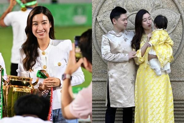 Chồng Hoa hậu Đỗ Mỹ Linh lần đầu khoe con gái, gọi yêu là bình rượu mơ-3