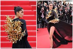 Hoa hậu Hoàn vũ gây chú ý với váy lạ mắt trên thảm đỏ Cannes