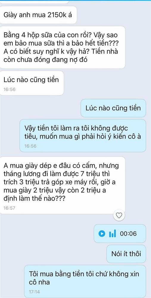 Dân mạng tranh cãi chuyện ‘lương chồng 7 triệu đồng nhưng mua giày 2 triệu’-1