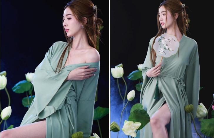 Vợ kém 17 tuổi của Hồ Quang Hiếu đẹp mặn mà chụp ảnh dưới nước-4