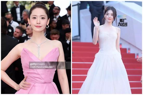 Mỹ nhân Kbiz 'đại chiến' Cannes: Han So Hee như Bạch Tuyết phát sáng, Yoona diện váy hồng gây tranh cãi