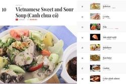 Canh chua cá của Việt Nam lọt top 10 món từ cá ngon nhất thế giới