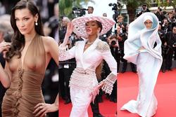 Cannes ngày 7: Chiếc váy trong suốt phần ngực của Bella Hadid gây náo loạn thảm đỏ
