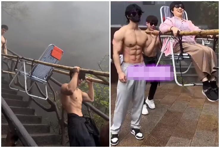 Dàn trai 6 múi trẻ măng giúp các quý bà chữa lành trên núi gây bão MXH-2