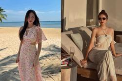 10 cách mặc váy maxi đi biển tham khảo từ các mỹ nhân Việt