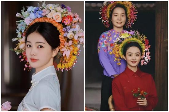 Học theo Triệu Lệ Dĩnh, Bạch Lộc đu trend 'cài hoa lên tóc' muộn màng, vẫn đủ sức khiến dân tình điêu đứng