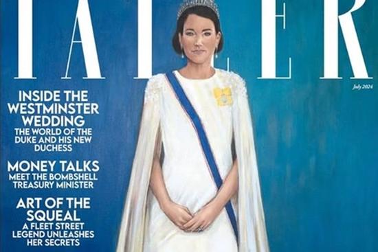 Hình vẽ Công nương Kate trên bìa tạp chí quá khác lạ khiến các fan phản ứng mạnh