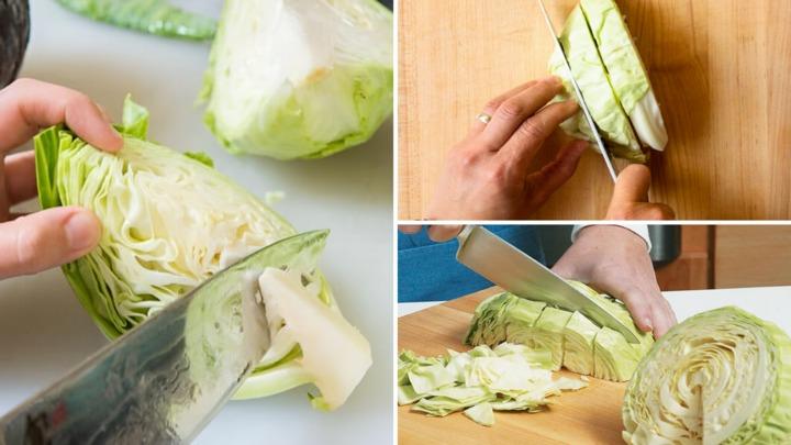Cách thái bắp cải đúng chuẩn nhà hàng-1