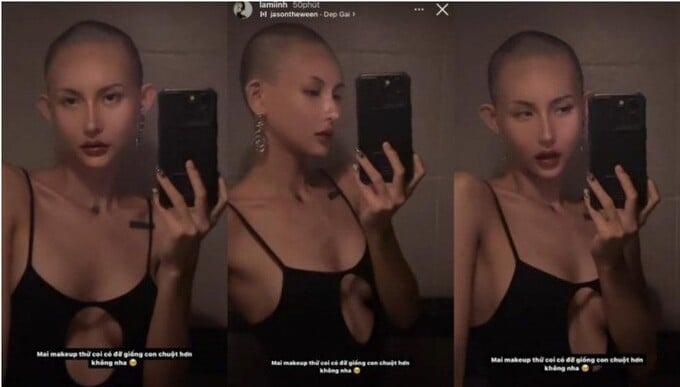 Nữ nghệ sĩ Việt cạo trọc đầu khi gặp biến cố cuộc sống-1