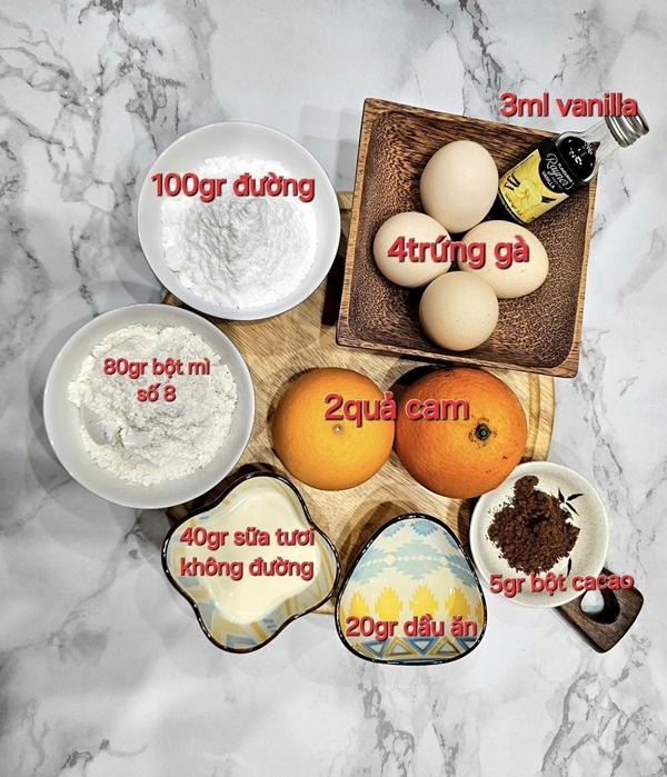 Công thức bánh bông lan cam nướng 3 không với nồi cơm điện-2