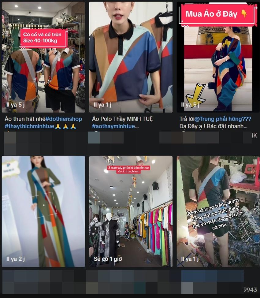 Shop thời trang online đua nhau bán trang phục bắt trend thầy Thích Minh Tuệ-1