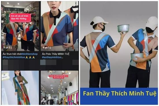 Shop thời trang online đua nhau bán trang phục 'bắt trend' thầy Thích Minh Tuệ