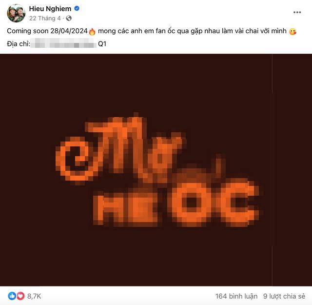 Trước thềm khai trương quán ốc, Xemesis liên tục quảng bá trong khi Xoài Non có động thái rất lạ-1