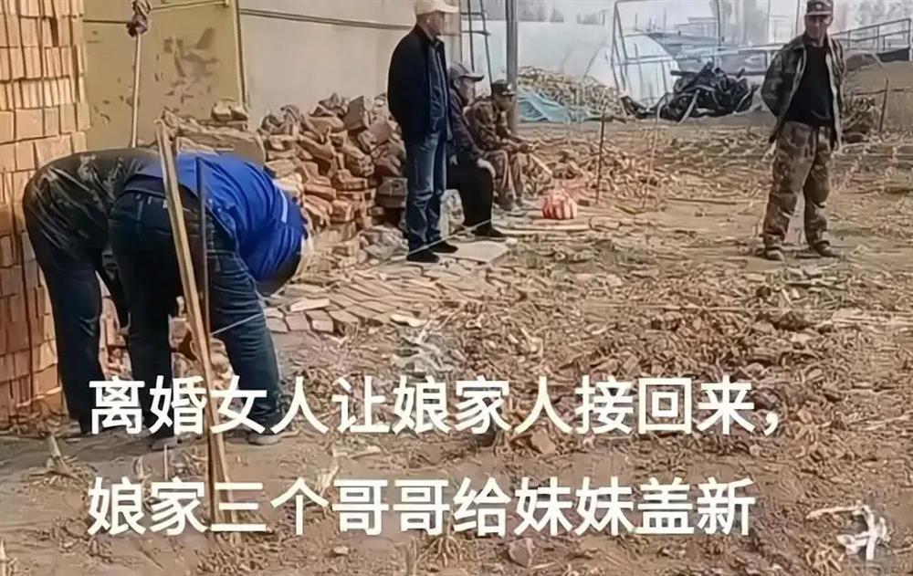 Nghe tin em út ly hôn, 3 anh trai nghỉ làm về quê, xây nhà mới chào đón-2