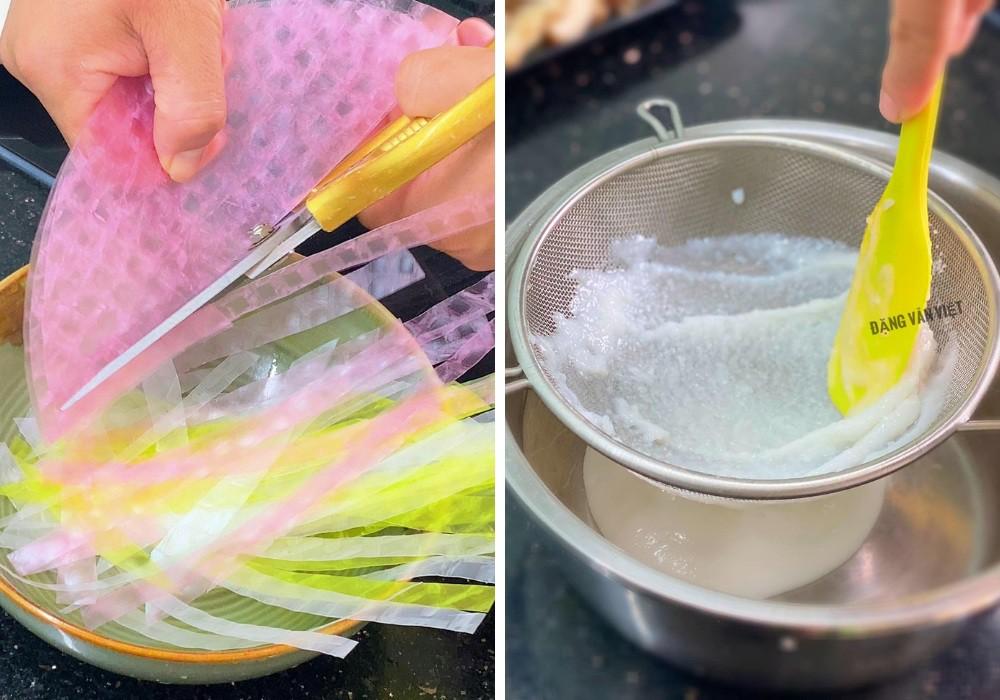 Cách làm bánh canh từ phồng tôm, cơm nguội, bánh tráng của ông bố 8x-4