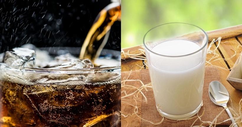 Uống coca kết hợp với sữa có sao không?-1