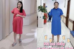 Trạng thái khác nhau của các mẹ bỉm Vbiz tập đi sau sinh mổ: Người nhẹ nhàng như đi chơi, người đau đớn vẫn nén nước mắt tập đi