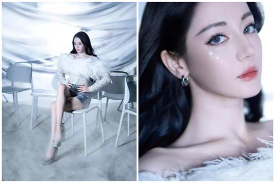 Địch Lệ Nhiệt Ba khoe 'vóc hạc' trong ảnh mừng tuổi mới, lộ xương quai xanh quyến rũ