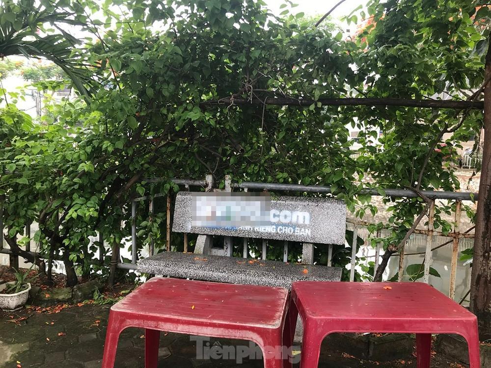 Loạt ghế đá ven sông ở Hà Nội bị sơn tên web cờ bạc-5
