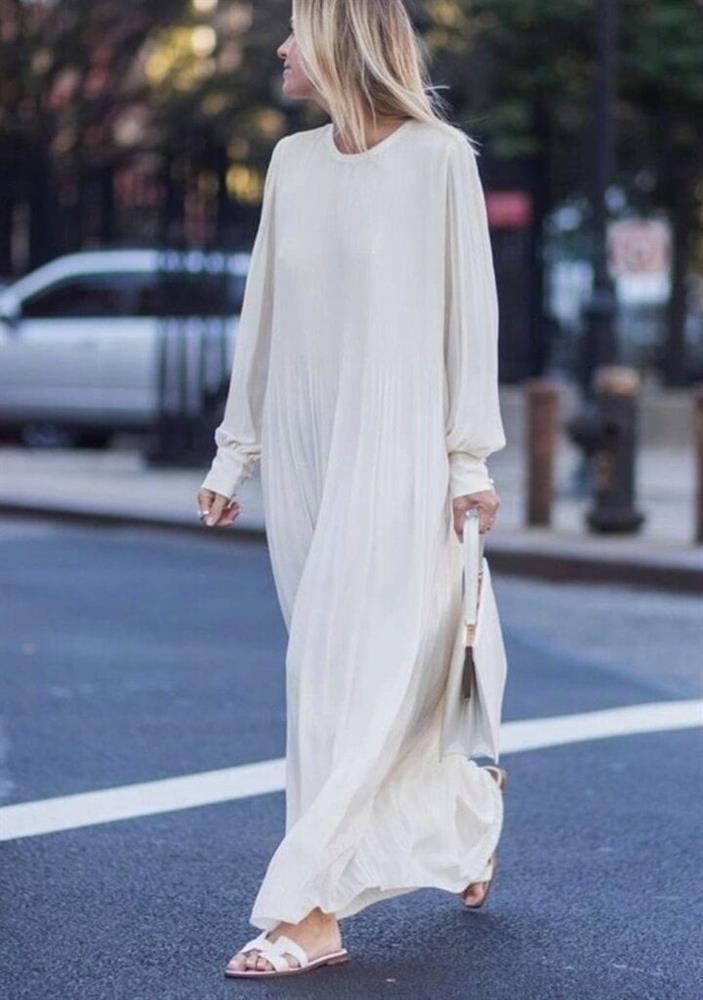 Kiểu váy trắng dễ chịu và mát mẻ được yêu thích trong mùa hè-9