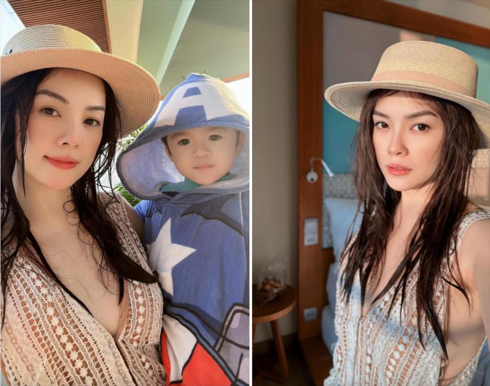 Dương Cẩm Lynh diện bikini khoe body mẹ 2 con sau hơn 1 năm vỡ nợ-5