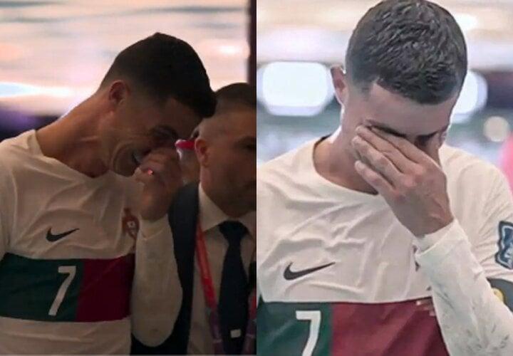 Ronaldo mạnh mẽ cũng có lúc yếu đuối, bật khóc như mưa khiến CĐV nhớ mãi-7