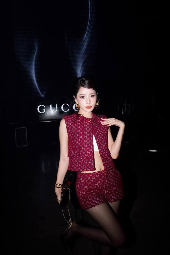 Chi Pu thả dáng cực slay, thân thiết cùng Mai Davika và dàn sao Thái tại event Gucci-2