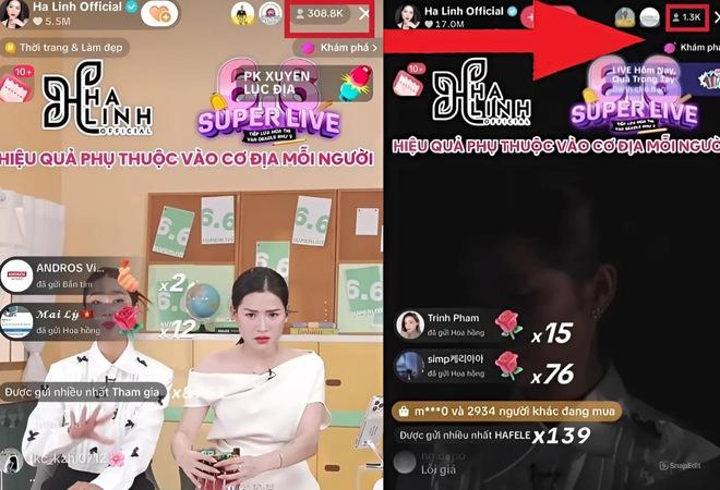 Phiên livestream từ hơn 300K mắt xem bỗng chỉ còn hơn 1K của Hà Linh thực hư thế nào?-2