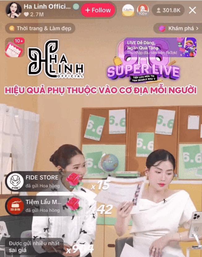 Phiên livestream từ hơn 300K mắt xem bỗng chỉ còn hơn 1K của Hà Linh thực hư thế nào?-1