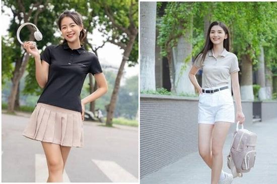 Cách mặc áo polo thời trang, trẻ trung cho nữ trong ngày hè